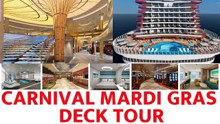 Carnival Mardi Gras Deck Tour 2019 [upl. by Addie]