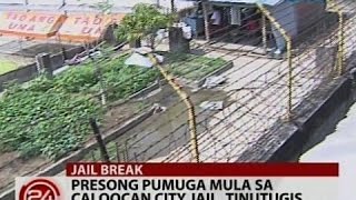 24 Oras Presong pumuga mula sa Caloocan City Jail tinutugis [upl. by Eekram]