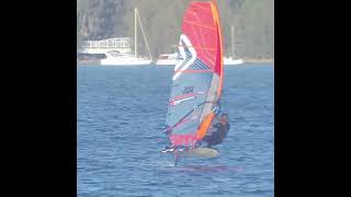 Windsurf Foiling  Windfoil Severne Overdrive  FMX Hyperion  IQFoil [upl. by Ahsatsan]