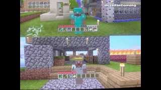 Minecraft xbox 360 2 player split screen how 2 Tutorial Must be in HD [upl. by Oigroig]