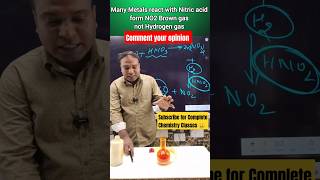 Oxidising Nature of Nitric Acids😱Reaction of Zinc metal and Nitric Acid🔥experiments chemistry [upl. by Rimas258]