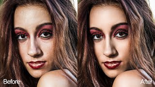 How to retouch a portrait photo with PT Portrait [upl. by Maud]