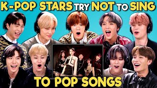 Kpop Stars React To Try Not To Sing Along Challenge NCT 127 엔시티 [upl. by Lundt]