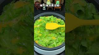 Delicious lettuce and egg pancake cooking asmr weighloss [upl. by Odraleba]