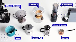 Coffee Brewing Methods French Press vs Pour Over vs AeroPress and more [upl. by Ardaid]