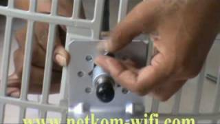 How to Install 58GHz Grid Antenna Instalasi Antena Grid Wireless Freq 58GHz [upl. by Catina98]