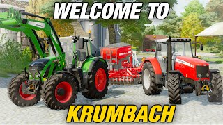 WELCOME TO KRUMBACH  Farming Simulator 22  Episode 1 [upl. by Isa954]