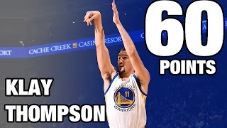 Klay Thompson CAREER HIGH 60 POINTS in 29 Minutes  120516 [upl. by Aicad723]