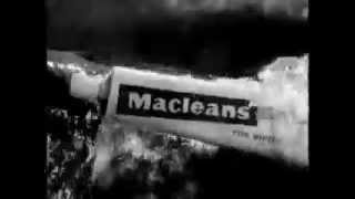 Macleans Toothpaste Commercial 1960 s [upl. by Myrlene]