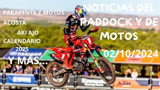 NOTICIAS DEL PADDOCK Y DE MOTOS  02102024 [upl. by Nodnab]