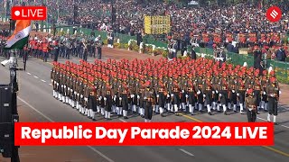 Republic Day Parade 2024 75th Republic Day Parade at Kartavya Path  26 January Parade 2024 [upl. by Pleione]