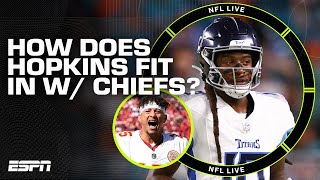 How will DeAndre Hopkins fit in with Patrick Mahomes and the Kansas City Chiefs  NFL Live [upl. by Lyda]