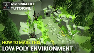 Stylised 3D Environment in Prisma3d amp Nomad sculpt [upl. by Anehta]