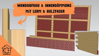 Wandaufbau amp Innendämmung mit Lehm amp Holzfaser Planung Altbau Fachwerk FACHWERK SANIERUNG Teil 4 [upl. by Epillihp]