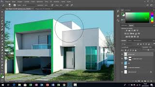 08  Curso de Photoshop pArquitetos Avançado  Como Trocar a Cor da Fachada [upl. by Bik490]