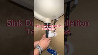 Sink Drain Installation Techniques shorts construction [upl. by Anniroc]