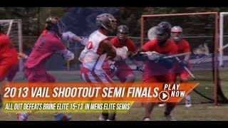 2013 Vail Shootout Mens Elite SemiFinal  2013 Laxcom Lacrosse Highlights [upl. by Sula691]