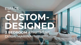 CustomDesigned 2 Bedroom Apartment  Dubai Marina [upl. by Ahsetra]