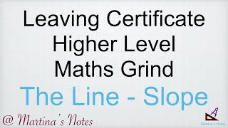 Maths Grind  The Line  Slope [upl. by Rebliw]