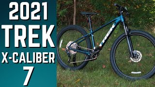 Beginners XC Race Bike  2021 Trek XCaliber 7 Aluminum Hardtail 1x10 Feature Review and Weight [upl. by Andie380]