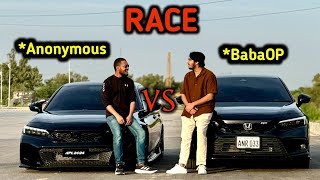 STAR ANONYMOUS VS BABA OP RACE  Civic Vs Civic [upl. by Eleanor969]