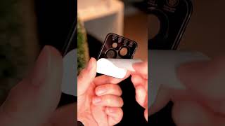 smartphone lensprotector unboxing cameralens tech protectionfilm ios probelens iphone16 [upl. by Eylatan]