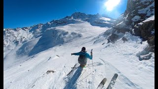 Verbier Mont Fort Backside Couloir [upl. by Soirtimid]