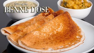 Davangere Benne Dose Recipe  ಬೆಣ್ಣೆ ದೋಸೆ  Luxurious Butter Dosa  Simple Cooking With Radhika [upl. by Nnep284]