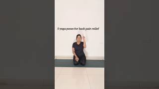 yoga for back pain relief backpain backpainrelief backache yogaforbackpain yoga yogapractice [upl. by Itoc]