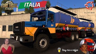 Euro Truck Simulator 2 151 Iveco Magirus 330 6x6 by Peppe75 Delivery Roma to Terni  DLCs amp Mods [upl. by Zaslow]