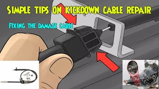 How to repair your Kickdown cable [upl. by Nnayhs]