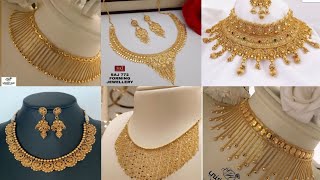 जबरदस्त सोने के नेकलेस डिजाइंस  gold necklace designs  New gold necklace design  choker necklace [upl. by Onaicram]