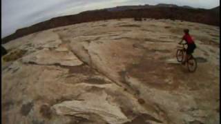 Slickrock Biking at Dalton Wells Moab  31 Mar 09 [upl. by Grounds]