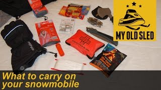 What to carry on your snowmobile  MyOldSled S2E16 [upl. by Kamila]