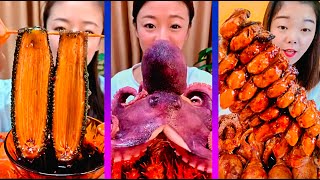 ASMR Weird Seafoods Mukbang  Extreme Spicy Octopus Challenge🐙 Eating Spicy Seafoods Compilation [upl. by Elvira]