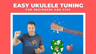 Easy UKULELE Tuning Tutorial  For Beginners and Kids [upl. by Dearborn]