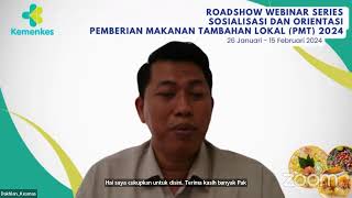 Webinar Sosialisasi dan Orientasi Pelaksanaan PMT Lokal Ibu Hamil dan Balita5 Februari 2024 [upl. by Adham269]