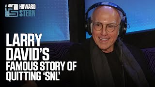 Larry David Tells the Famous Story of Him Quitting quotSNLquot 2015 [upl. by Ylrehc]