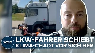 STRALSUND Klimaaktivist vorsätzlich angefahren  Fahrer droht Führerscheinentzug  WELT Thema [upl. by Ttezzil788]