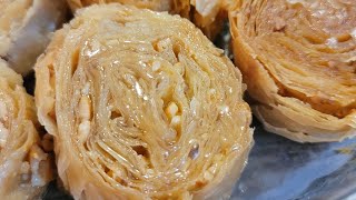 Kolay baklava ve harika lezzet ðŸ˜‹â˜ºï¸Easy baklava and great taste [upl. by Otokam]