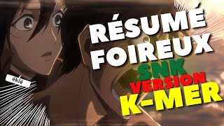 RÉSUMÉ FOIREUX SNK  VERSION KMER anime shingekinokyojin kmer [upl. by Etteve]