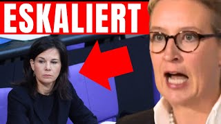 BAERBOCK FÄLLT SCHMINKE AUS GESICHT 💥 ALICE WEIDEL ZERLEGT AMPEL 💥 AFD REDE JAGT GERADE ALLE REKORDE [upl. by Aineg]