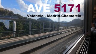 AVE S112 quotDie Entequot Mitfahrt València  MadridChamartín komplett  AVE 5171 [upl. by Laeynad118]