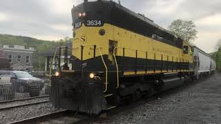 Rare Daytime NYSW Going Past the Callicoon Train Station 5162023 [upl. by Akim]