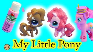 Custom DIY Painting Littlest Pet Shop Into Pinkie Pie Do It Yourself Caft Video [upl. by Esbenshade]