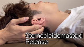 How to do myofascial release for sternocleidomastoid [upl. by Nekial481]