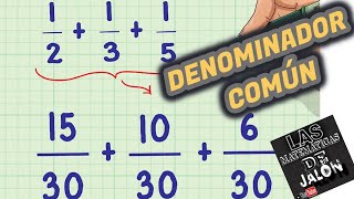 ¿Como sacar DENOMINADOR común [upl. by Avi]