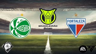 Juventude x Fortaleza  32 rodada Brasileirão 2024  EA FC [upl. by Kanter]