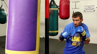 VASYL LOMACHENKOS FULL HEAVY BAG WORKOUT  TRAINS FOR GUILLERMO RIGONDEAUX [upl. by Sucramel]