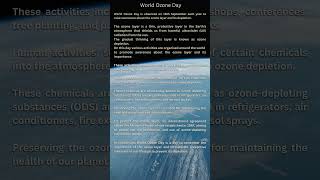 World Ozone Day 2024  Importance of the Ozone Layer  16 September WorldOzoneDayMontrealProtocol [upl. by Raney]